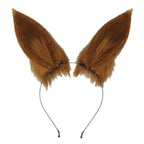 Handmade Cat Faux Fur Ears Headband - Fluffy Plush Animal Hair Hoop - Best Sellers - 34