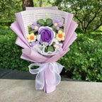 Handmade Crochet Flower Bouquet – Gift for Weddings & Graduations - Plushies - Plushie - 11