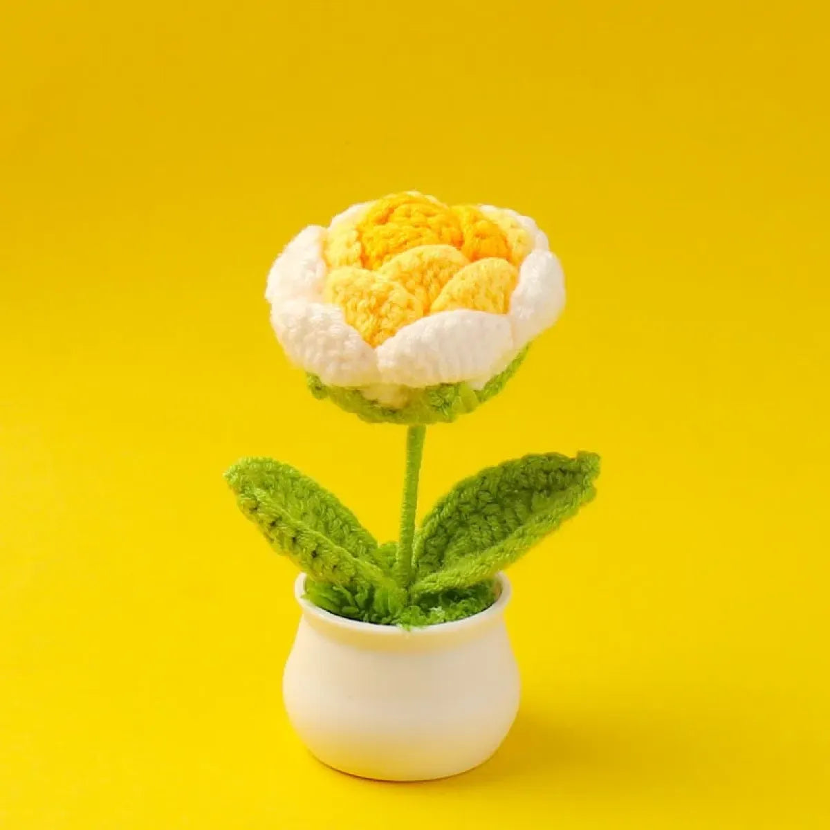 Handmade Crochet Rose Plush – Potted Flower Decor Gift for Her - Best Sellers - Plushie - 5