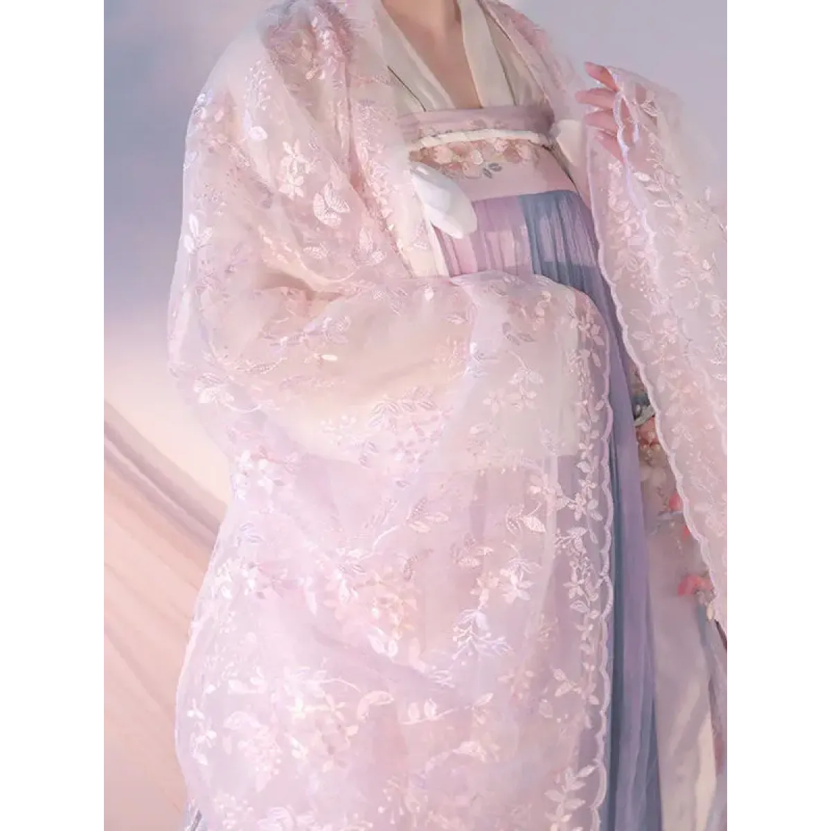 Hanfu Skirt Set - Complete with Embroidery Details - Bottoms - 2