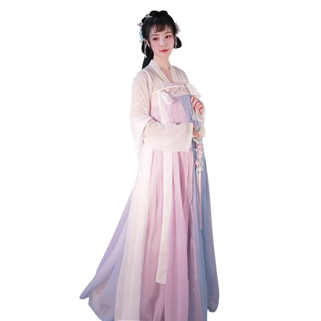 Hanfu Skirt Set - Complete with Embroidery Details - Bottoms - 5
