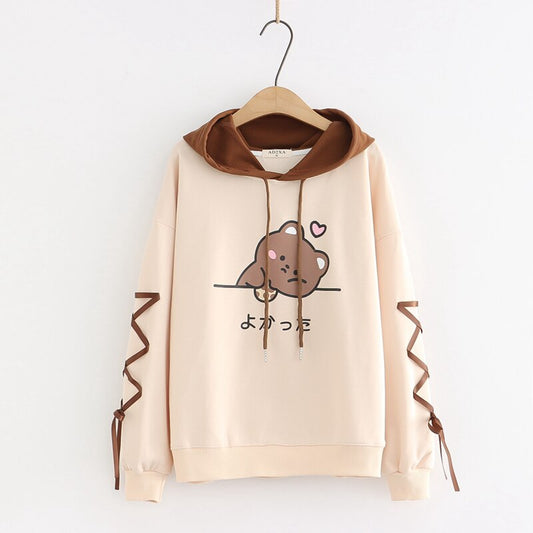 Harajuku Aesthetic Hoodies - Khaki / M - Hoodies & Sweatshirts - Clothing - 7 - 2024