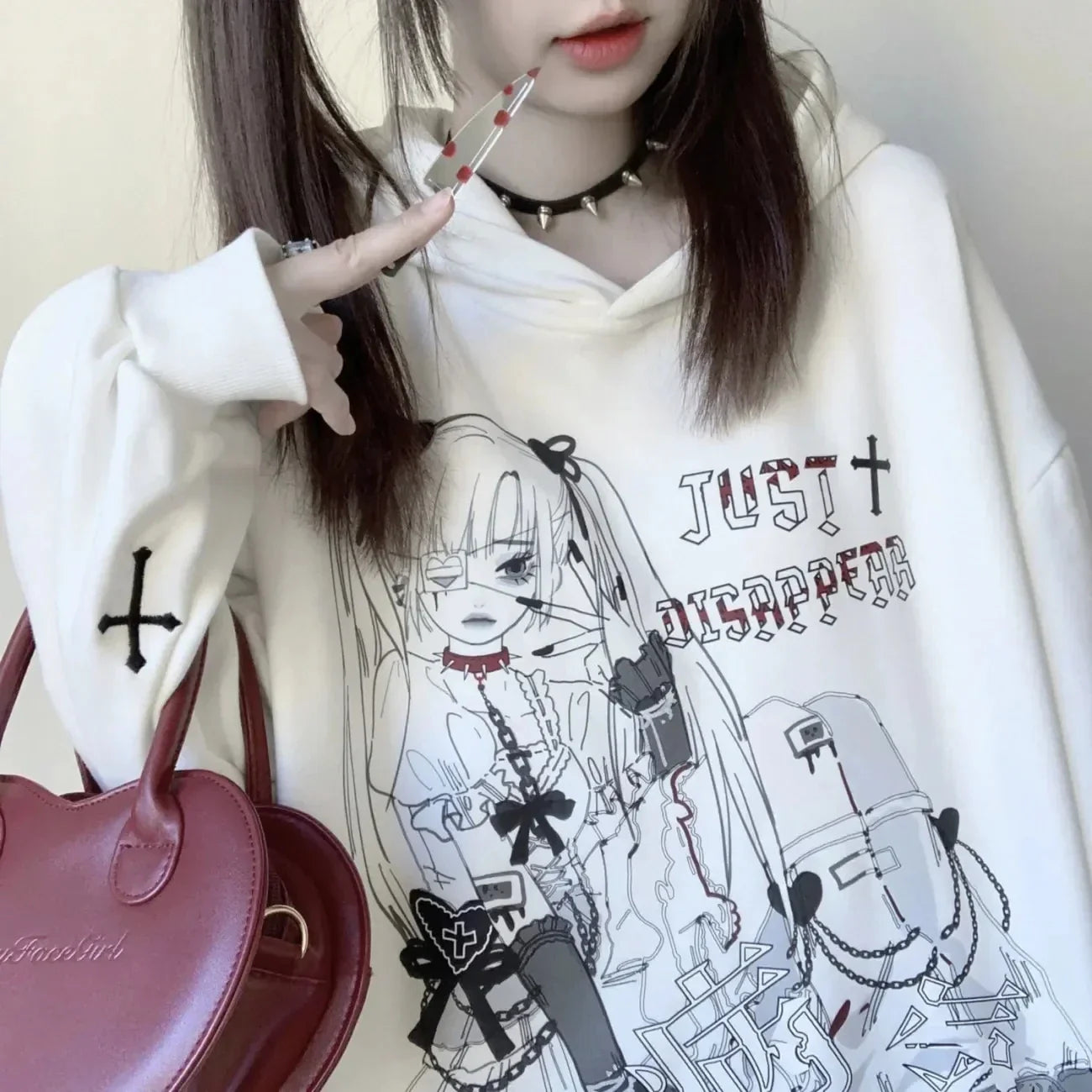 Oversized Harajuku Anime Hoodie – E-Girl Graphic Pullover - Anime - Hoodies - 6 - 2024