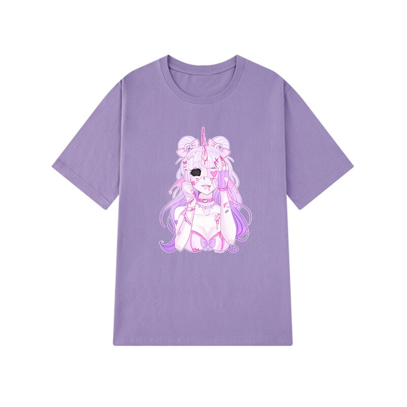 Sexy Harajuku Anime Girl Shirt - Thistle / XL - T-Shirts - Shirts & Tops - 7 - 2024