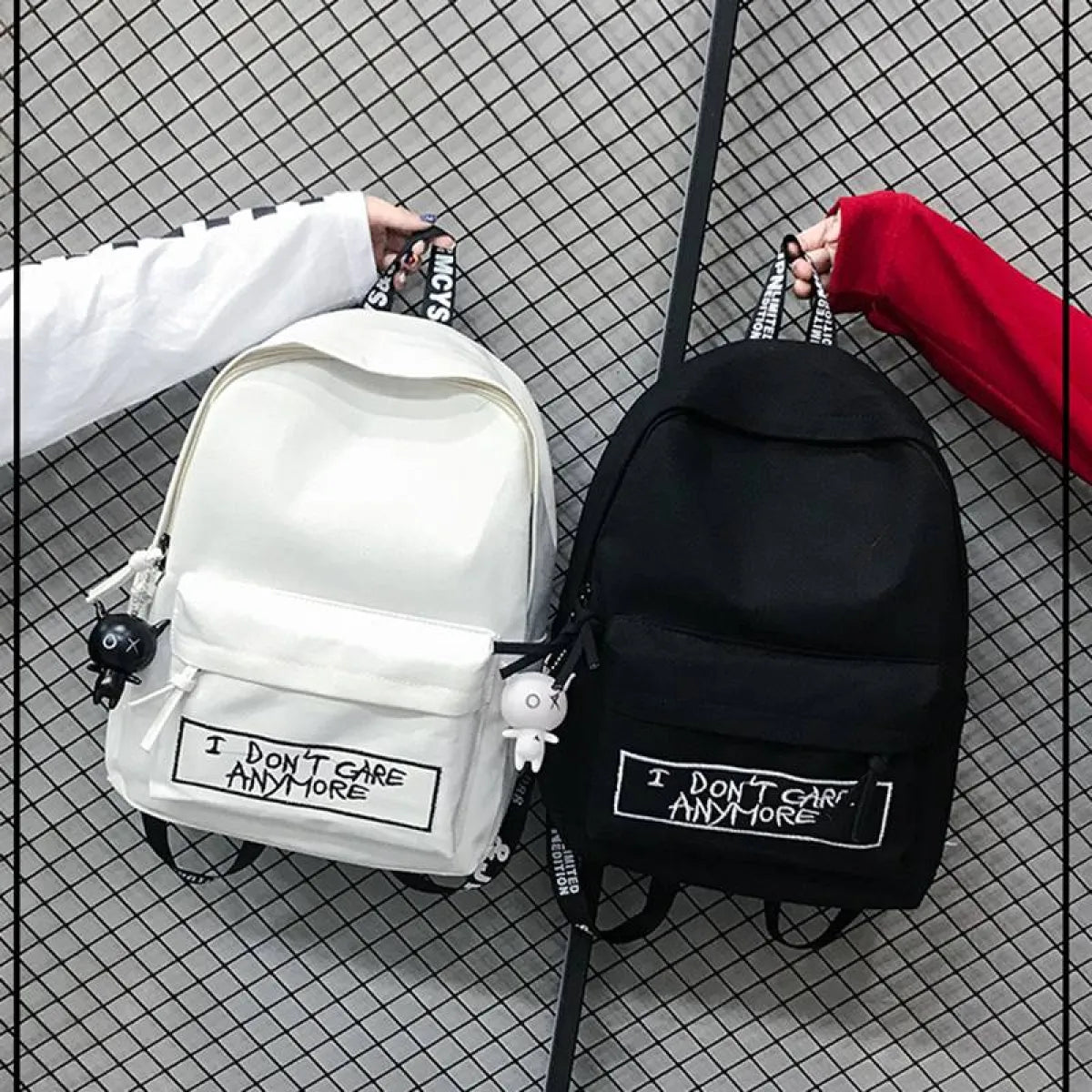 Harajuku Backpack - I Don’t Care - Women Bags & Wallets - 1