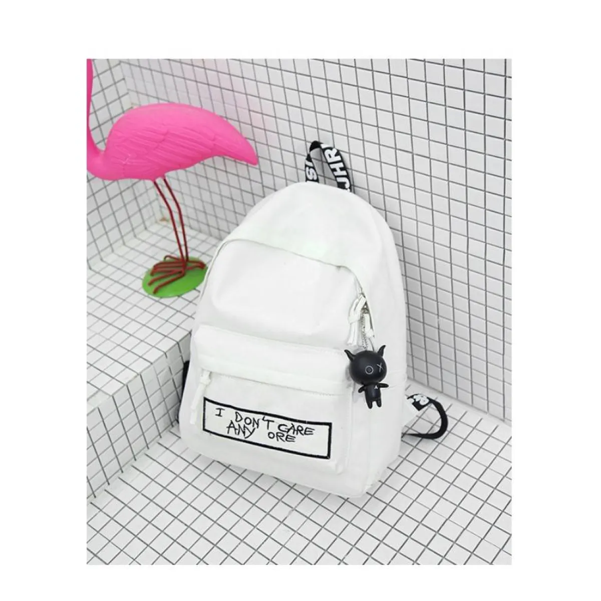 Harajuku Backpack - I Don’t Care - Women Bags & Wallets - 11