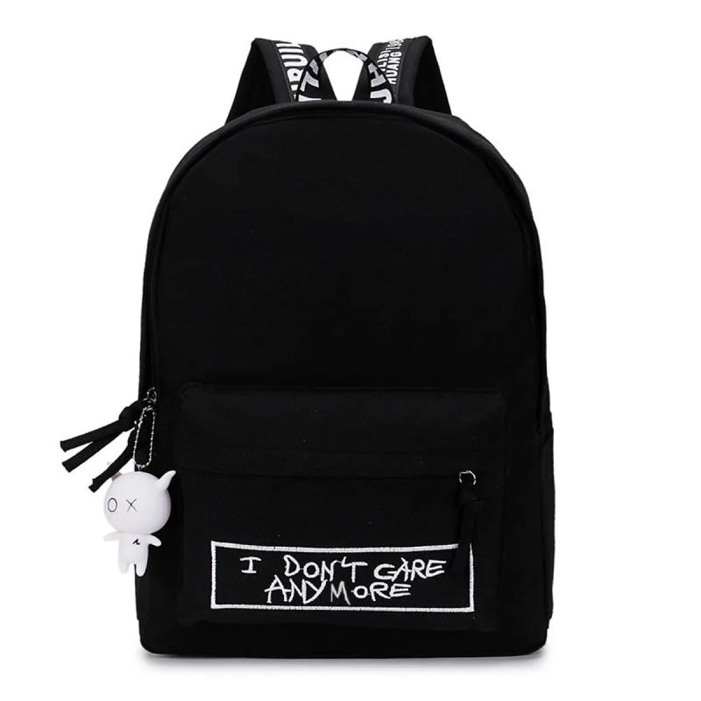 Harajuku Backpack - I Don’t Care - Women Bags & Wallets - 4