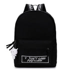 Harajuku Backpack - I Don’t Care - Women Bags & Wallets - 4