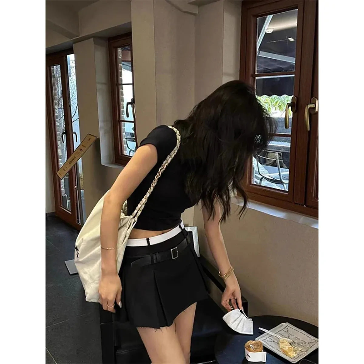 Harajuku Belt Pleated Skirt - Bottoms - Skirts - 6