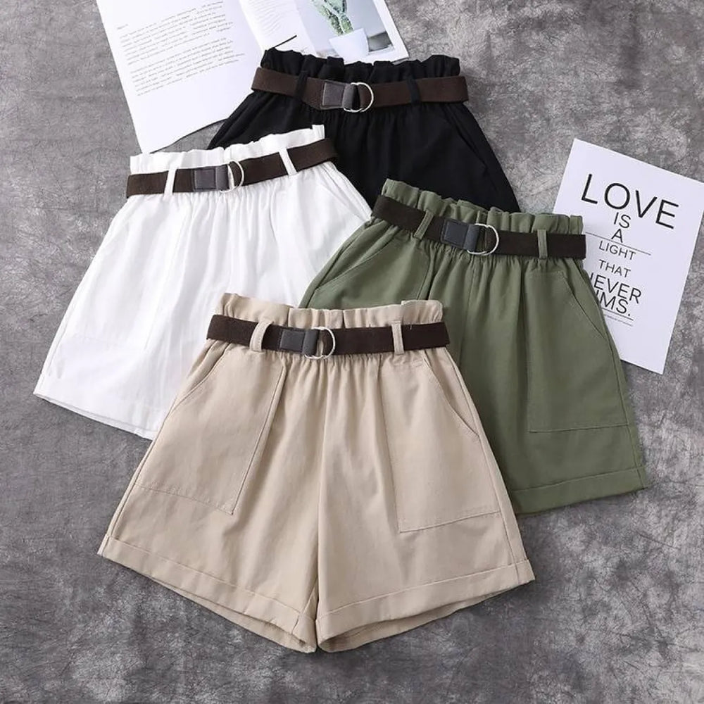 Harajuku Belted Shorts - Bottoms - 1