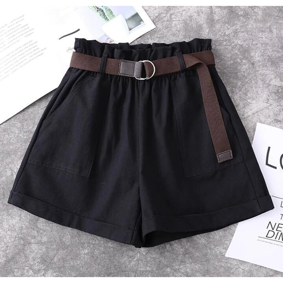 Harajuku Belted Shorts - Bottoms - 17