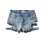 Harajuku Buckle Strap Shorts - Shorts - Women’s Shorts - 6