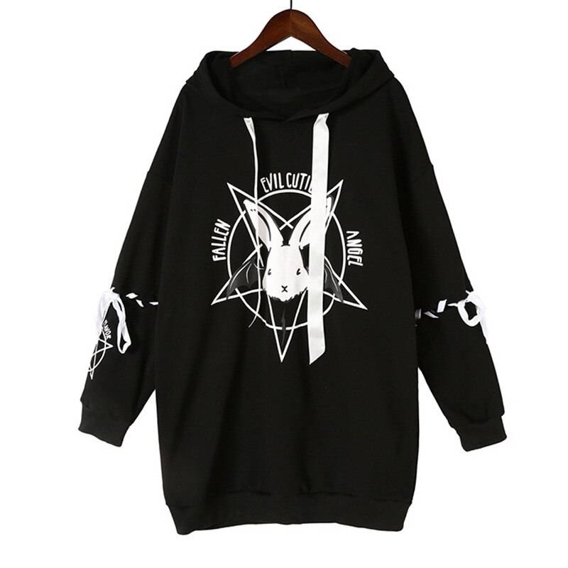 Harajuku Bunny Hoodie - Women’s Clothing & Accessories - Shirts & Tops - 12 - 2024