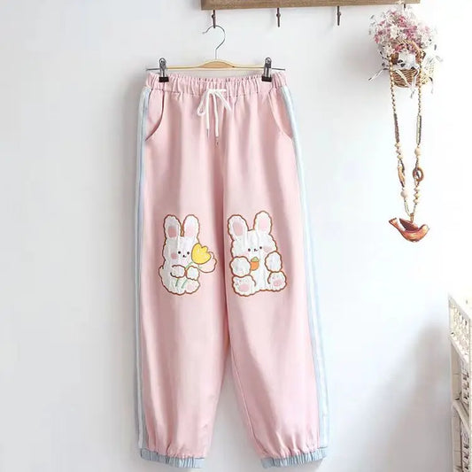 Harajuku Bunny Joggers - Pink / One Size - All Products - Pants - 1 - 2024