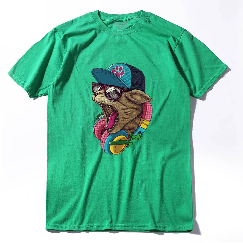 Harajuku Cat Shirt - Green / XXL - T-Shirts - Shirts & Tops - 7 - 2024