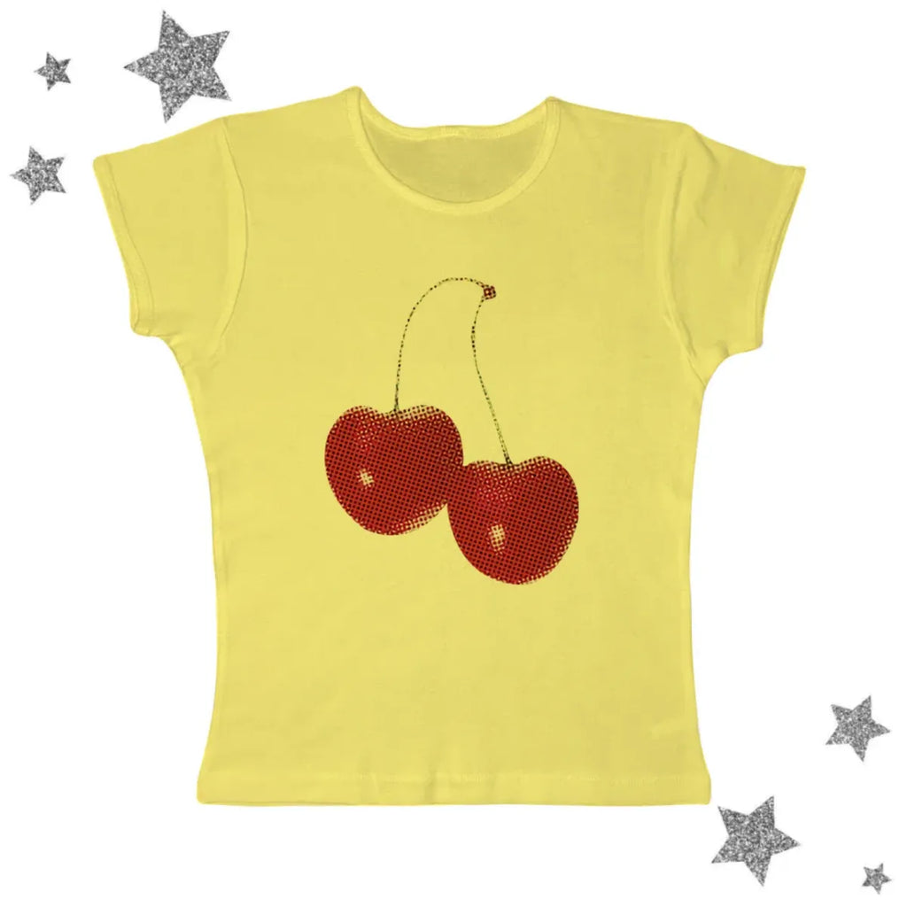 Harajuku Cherry Graphic Print T-Shirt - T-Shirts - 10