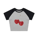 Harajuku Cherry Graphic Print T-Shirt - T-Shirts - 19