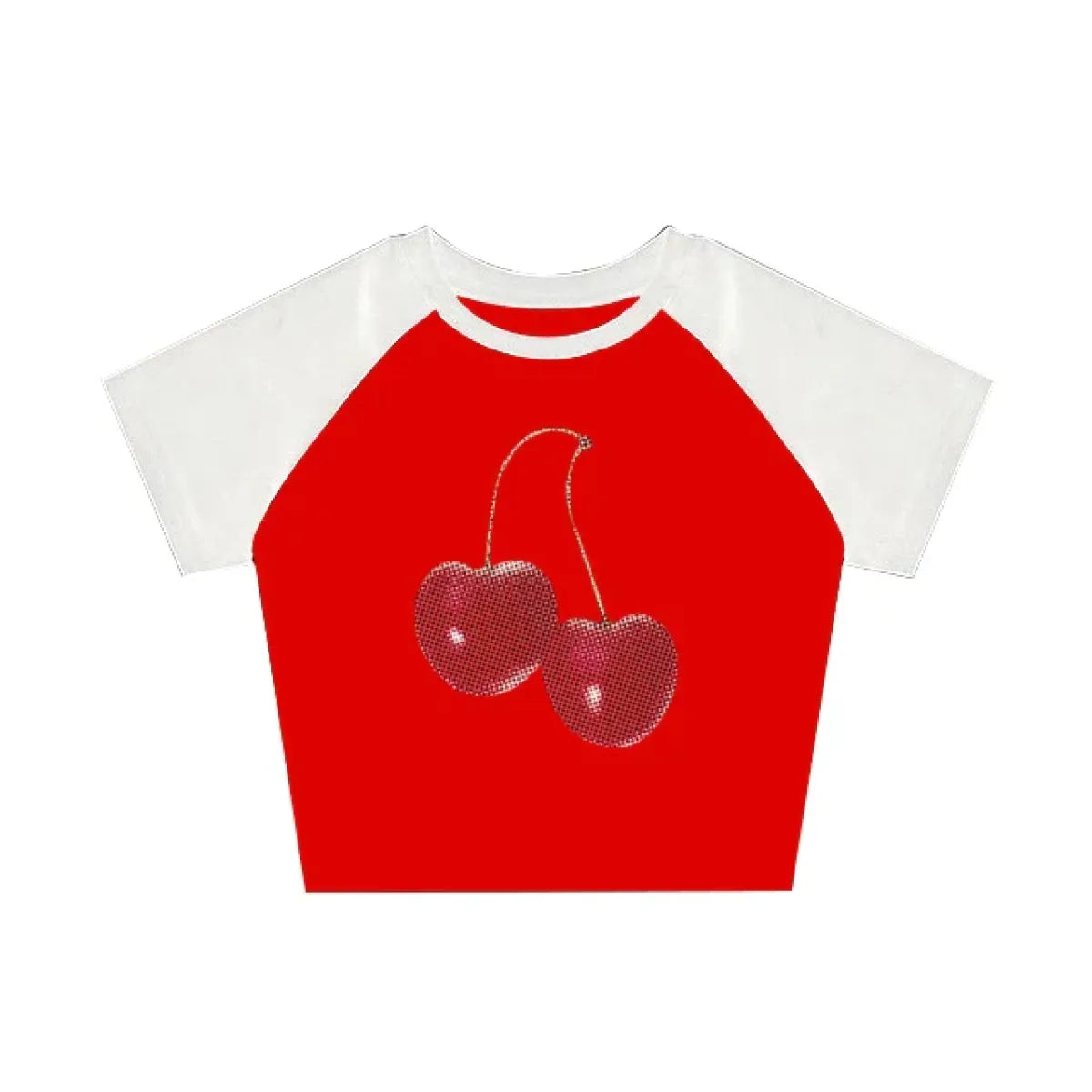 Harajuku Cherry Graphic Print T-Shirt - T-Shirts - 23