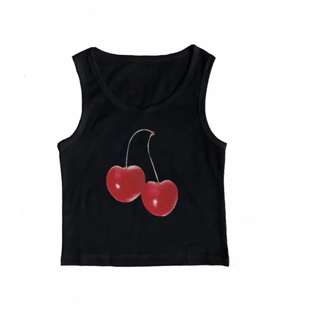 Harajuku Cherry Graphic Print T-Shirt - T-Shirts - 24
