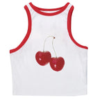 Harajuku Cherry Graphic Print T-Shirt - T-Shirts - 26