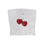 Harajuku Cherry Graphic Print T-Shirt - T-Shirts - 30