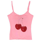 Harajuku Cherry Graphic Print T-Shirt - T-Shirts - 34