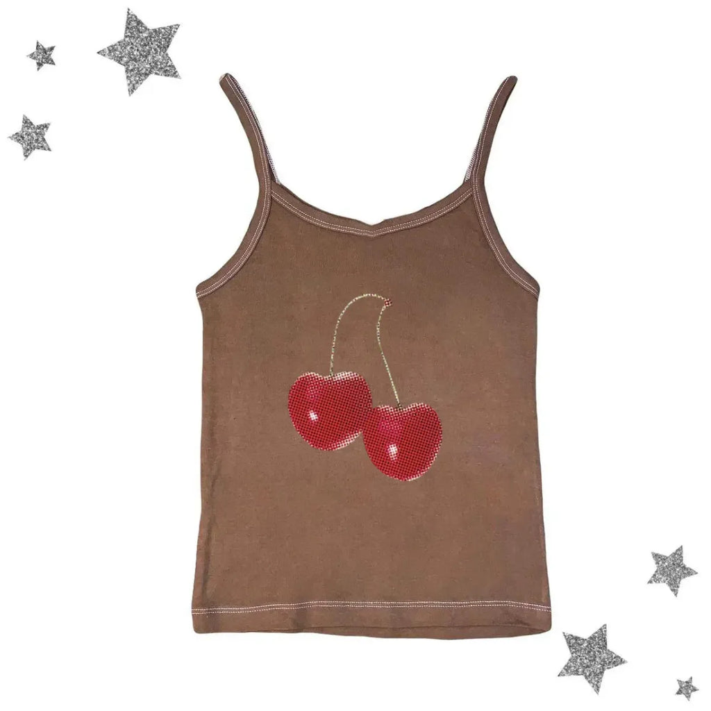 Harajuku Cherry Graphic Print T-Shirt - T-Shirts - 35