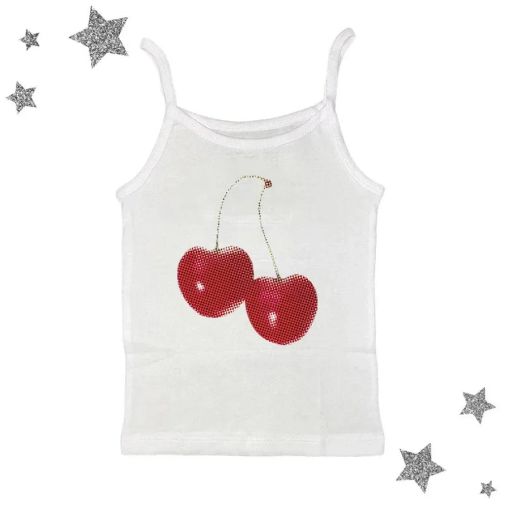 Harajuku Cherry Graphic Print T-Shirt - T-Shirts - 38
