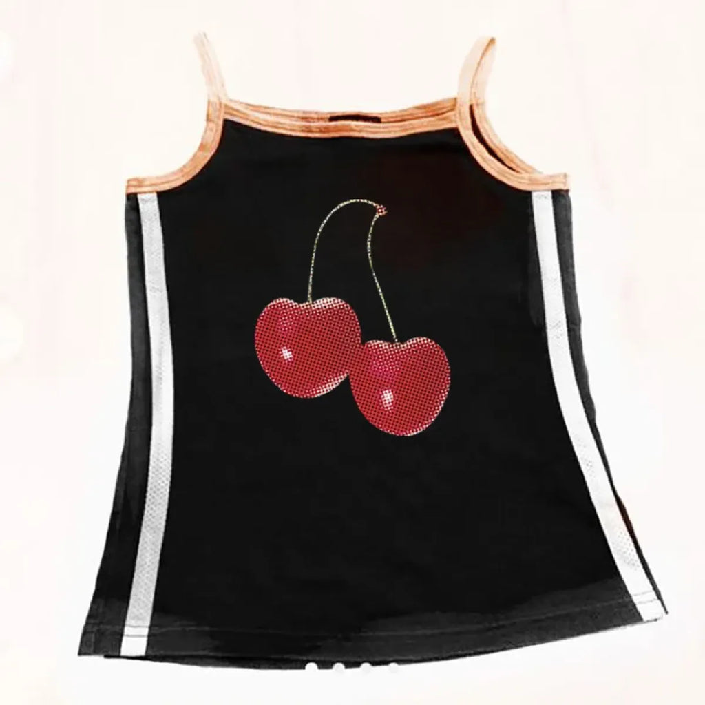 Harajuku Cherry Graphic Print T-Shirt - T-Shirts - 41