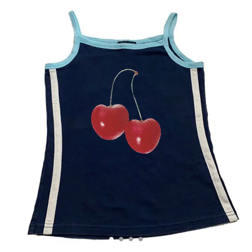 Harajuku Cherry Graphic Print T-Shirt - T-Shirts - 42