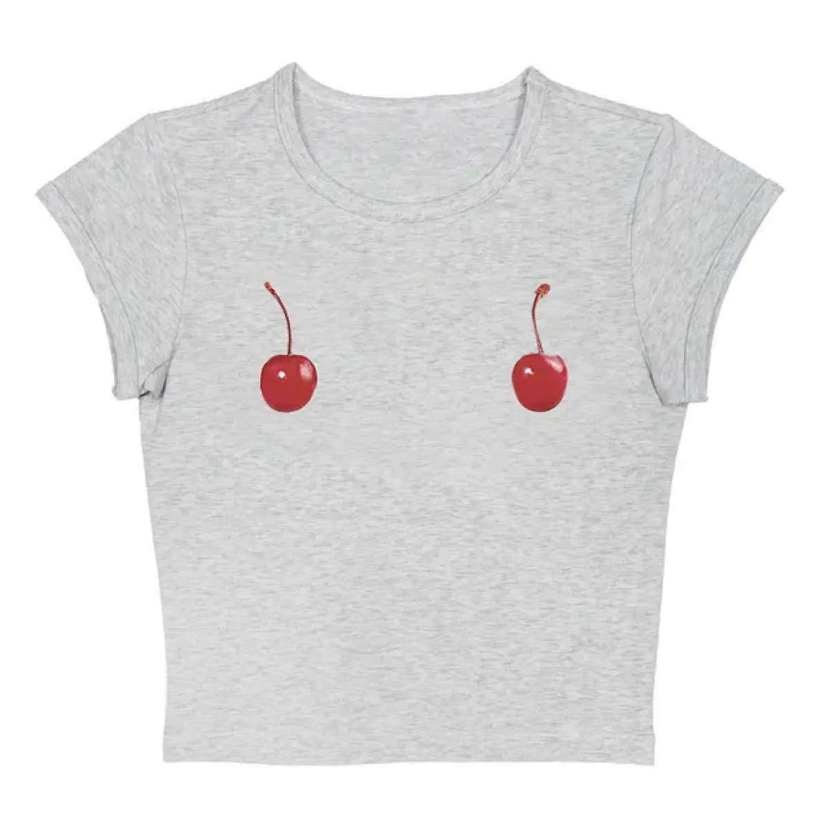 Harajuku Cherry Tee - Sleeveless Streetwear Crop - T-Shirts - 10