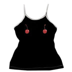 Harajuku Cherry Tee - Sleeveless Streetwear Crop - T-Shirts - 15