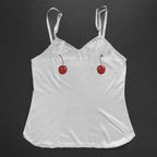 Harajuku Cherry Tee - Sleeveless Streetwear Crop - T-Shirts - 25