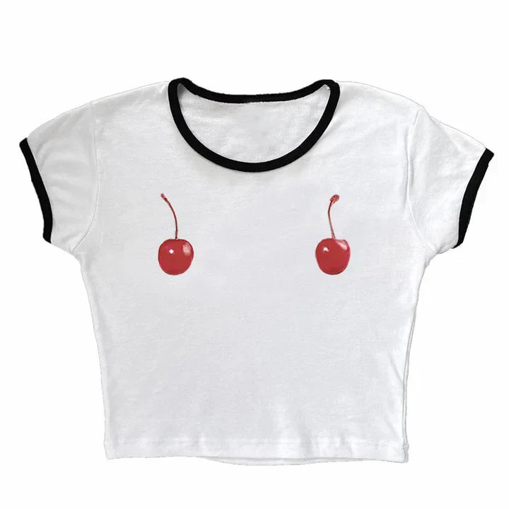 Harajuku Cherry Tee - Sleeveless Streetwear Crop - Black / XL - T-Shirts - Shirts & Tops - 6 - 2024