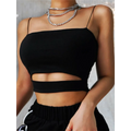 Harajuku Cut Out Crop Top - T-Shirts - Crop Tops - 1