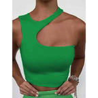 Harajuku Cutout One Shoulder Crop Top - Women’s Clothing & Accessories - Crop Tops - 7