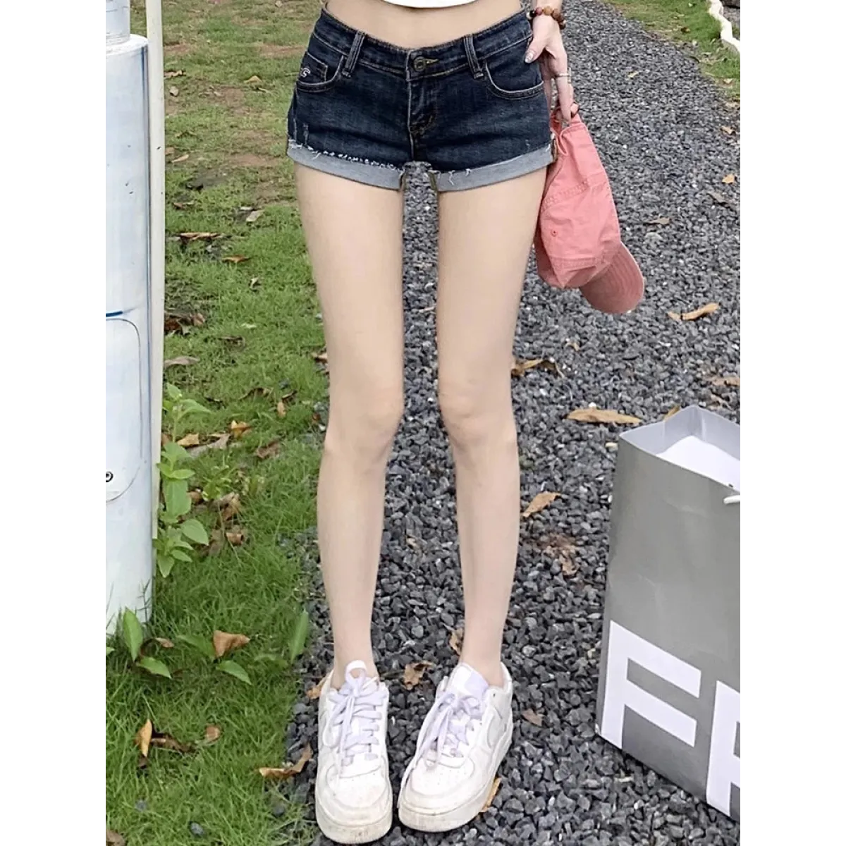 Harajuku Denim Shorts - Women’s Clothing & Accessories - Women’s Shorts - 4