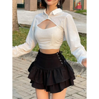 Harajuku E-girl High Waist Mini Skirt - Bottoms - 1