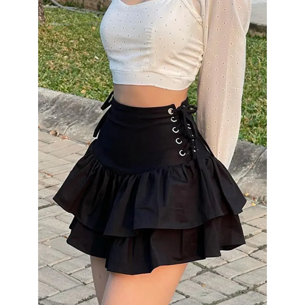 Harajuku E-girl High Waist Mini Skirt - Bottoms - 6