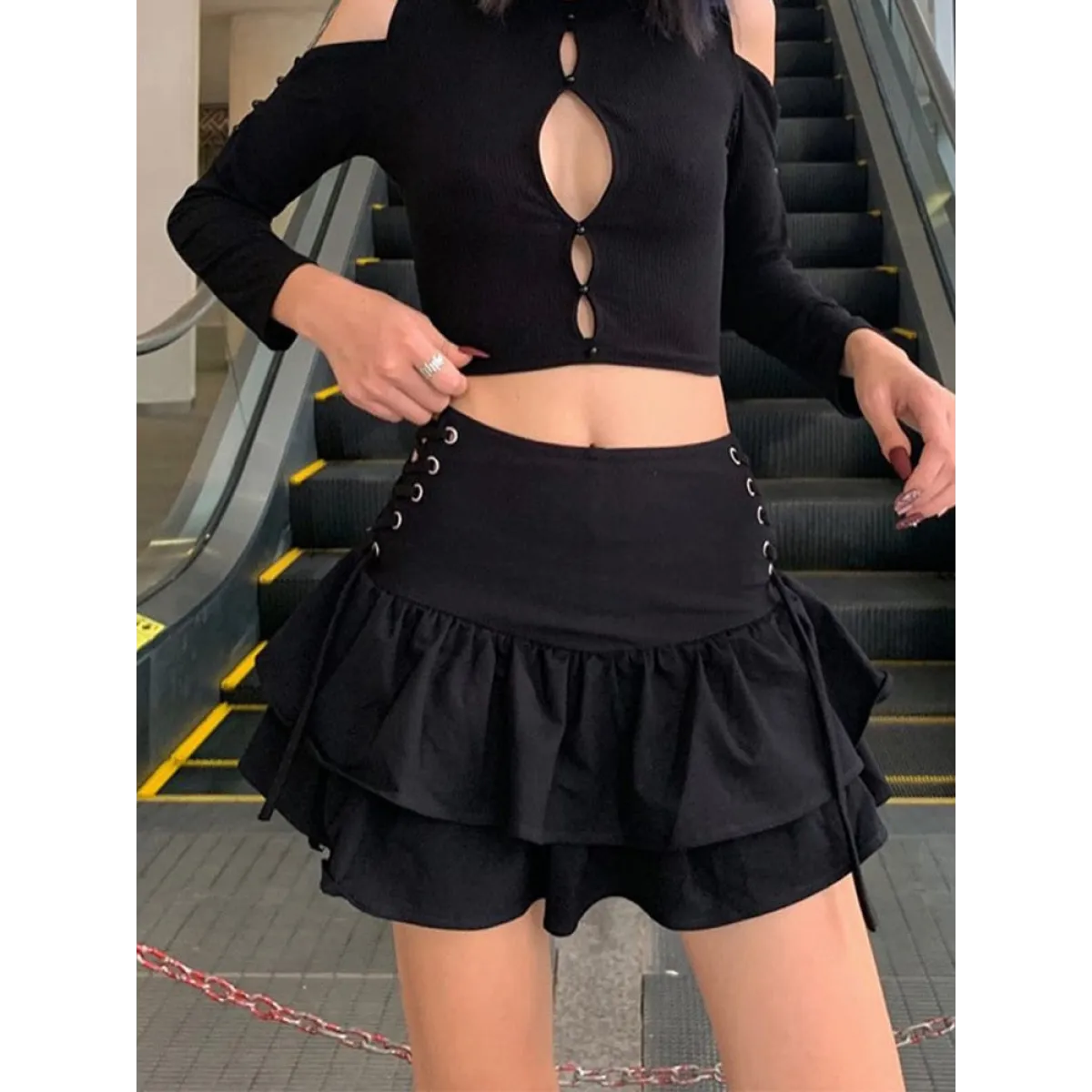 Harajuku E-girl High Waist Skirt - Bottoms - 4