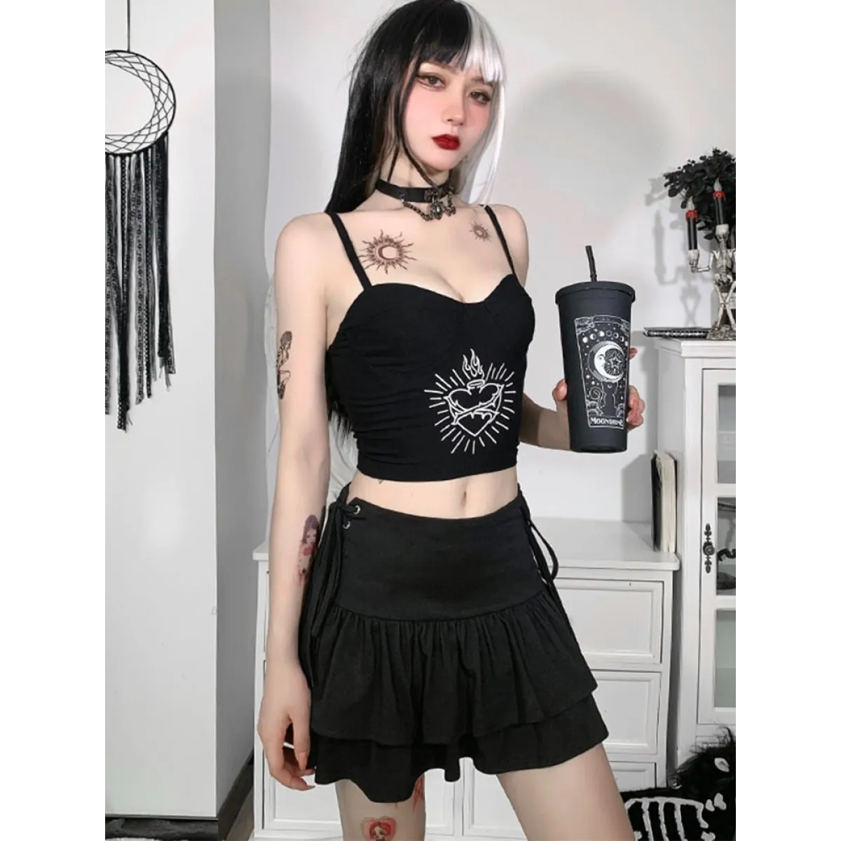 Harajuku E-girl High Waist Skirt - Bottoms - 6