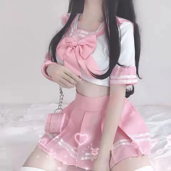 Japanese School Girl Two Piece Set - Bottoms - 1