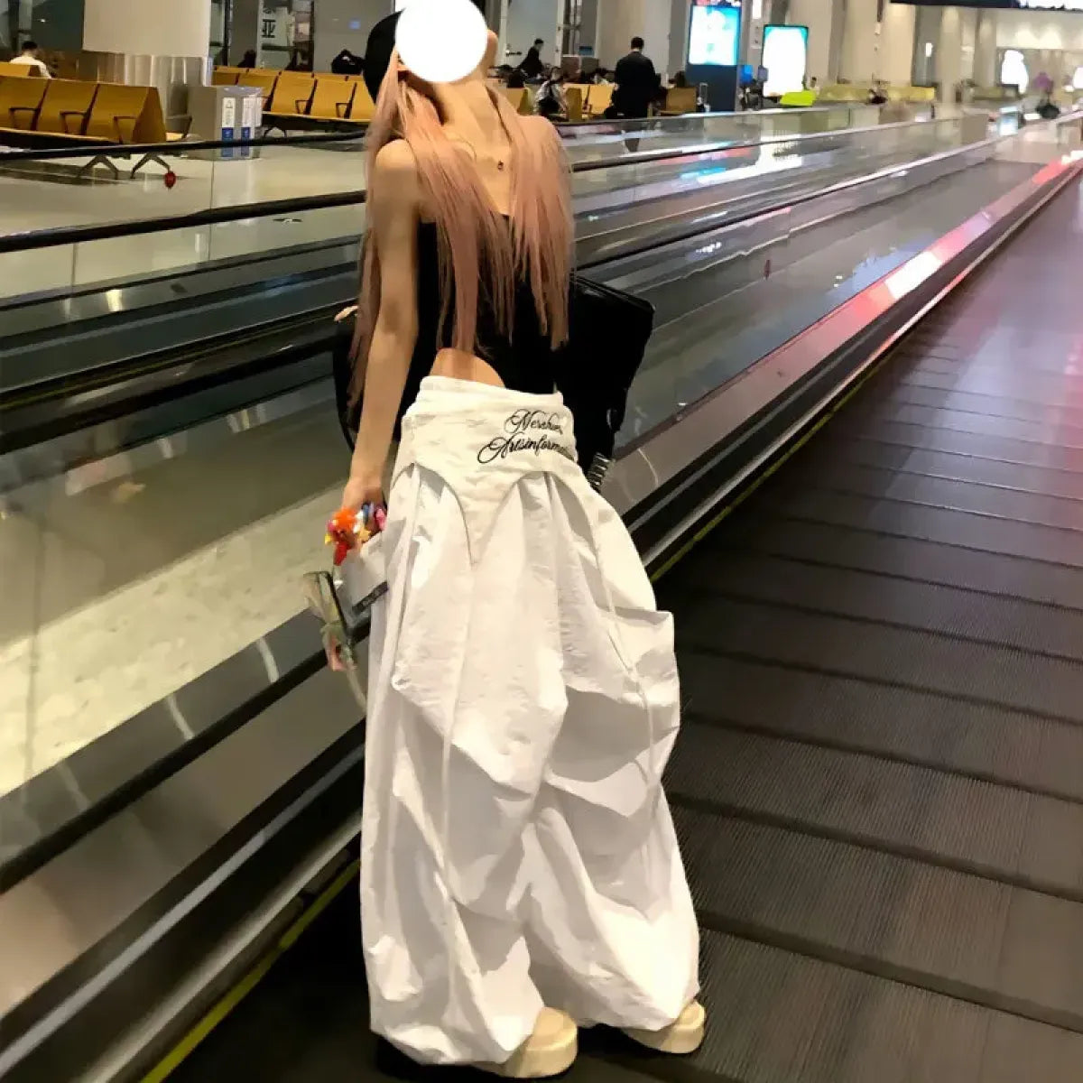 Harajuku Embroidered Cargo Pants - Bottoms - Women’s Pants - 3