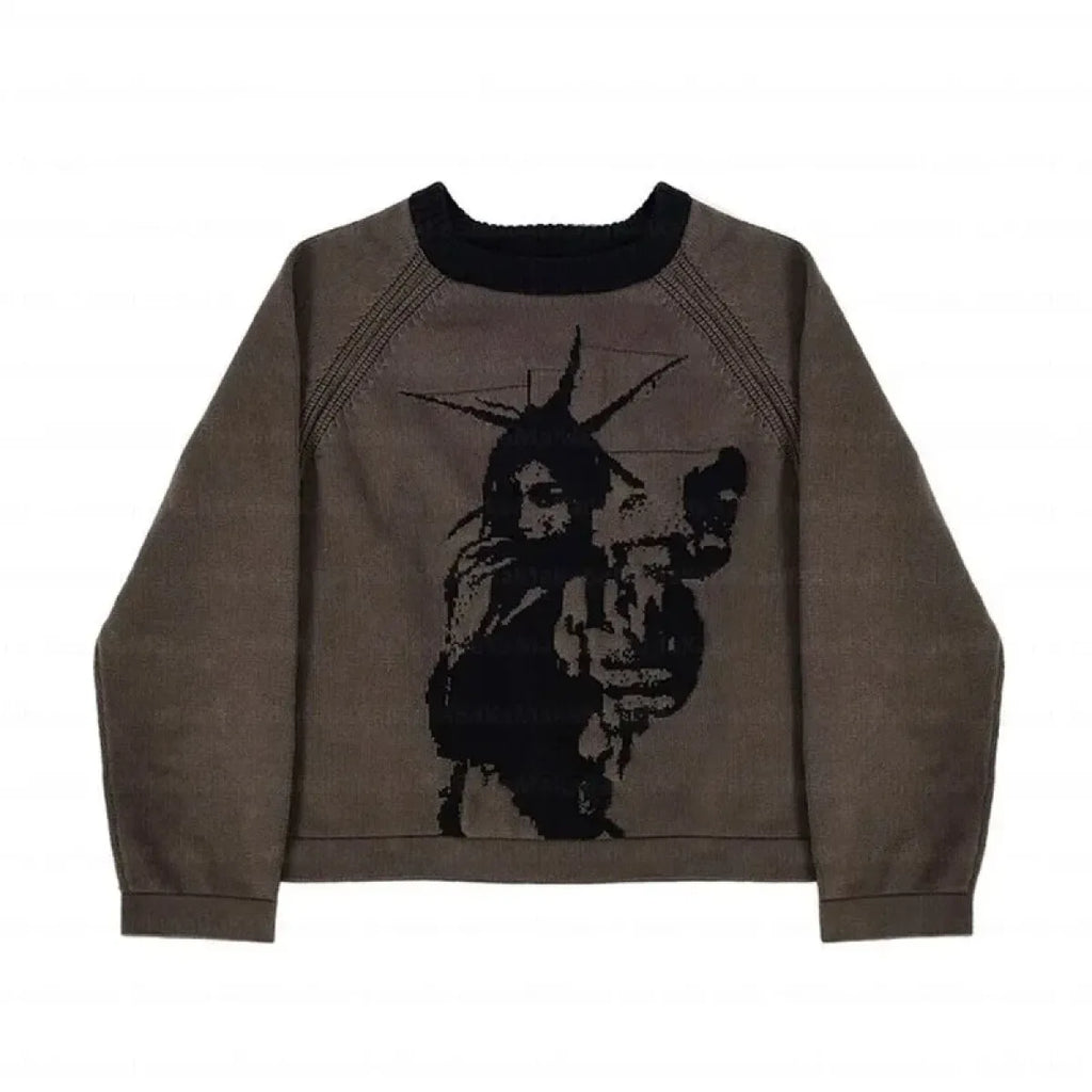 Harajuku Fashion Knitwear - Loose Autumn/Winter Sweaters - Sweaters - 5