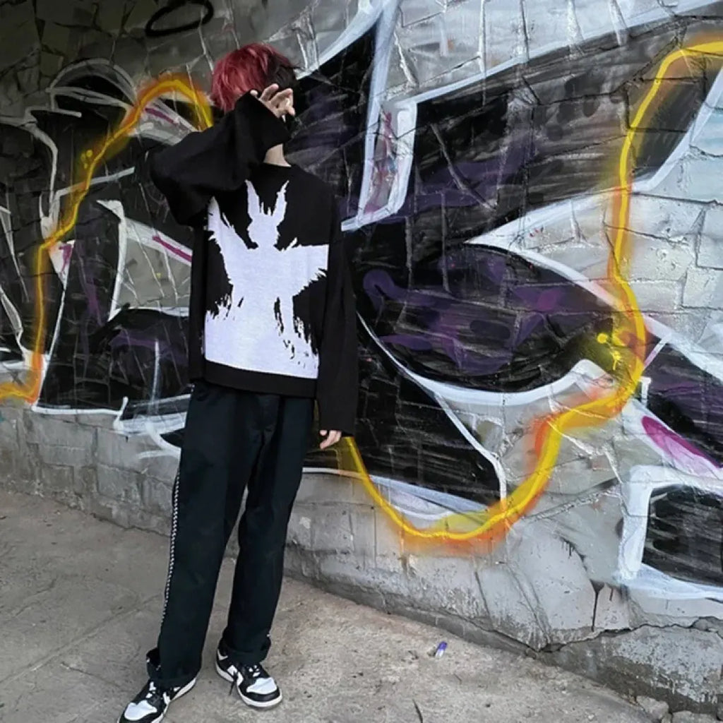 Harajuku Fashion Knitwear - Loose Autumn/Winter Sweaters - Sweaters - 4