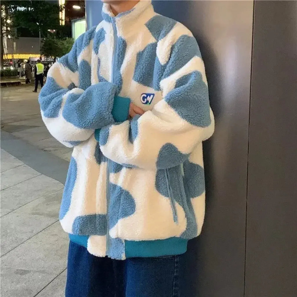 Harajuku Fleece Zip Jacket - Jackets & Coats - Men’s Jacket - 1