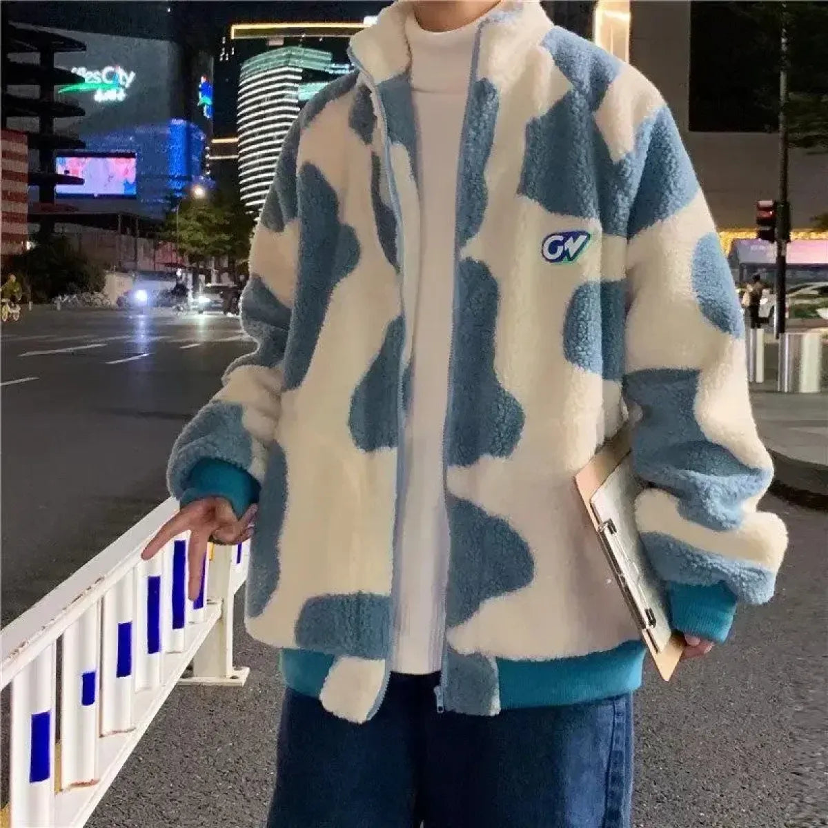 Harajuku Fleece Zip Jacket - Jackets & Coats - Men’s Jacket - 3