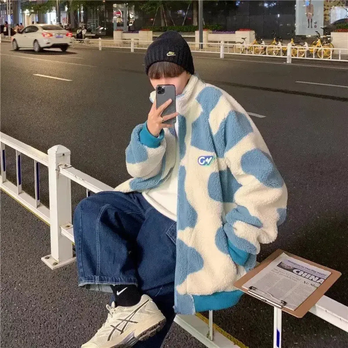 Harajuku Fleece Zip Jacket - Jackets & Coats - Men’s Jacket - 4