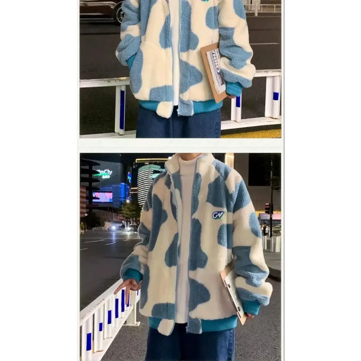 Harajuku Fleece Zip Jacket - Jackets & Coats - Men’s Jacket - 6