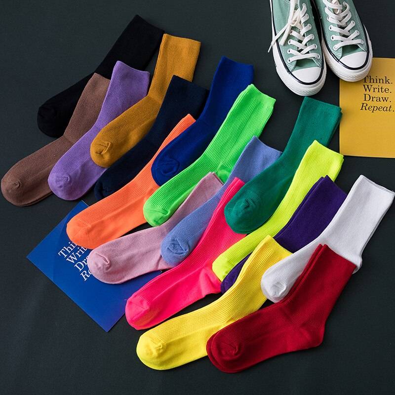 Harajuku Fluorescent Socks - Women’s Clothing & Accessories - Shirts & Tops - 6 - 2024